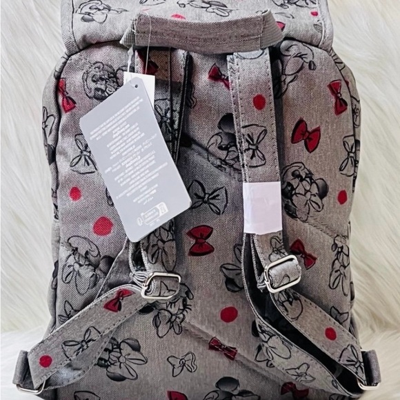 Minnie Backpack - Grey with bows and polka dots - Picture 4 of 6